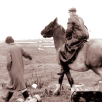 1959 - Dr A J Macleod Visting a Patient on Horseback