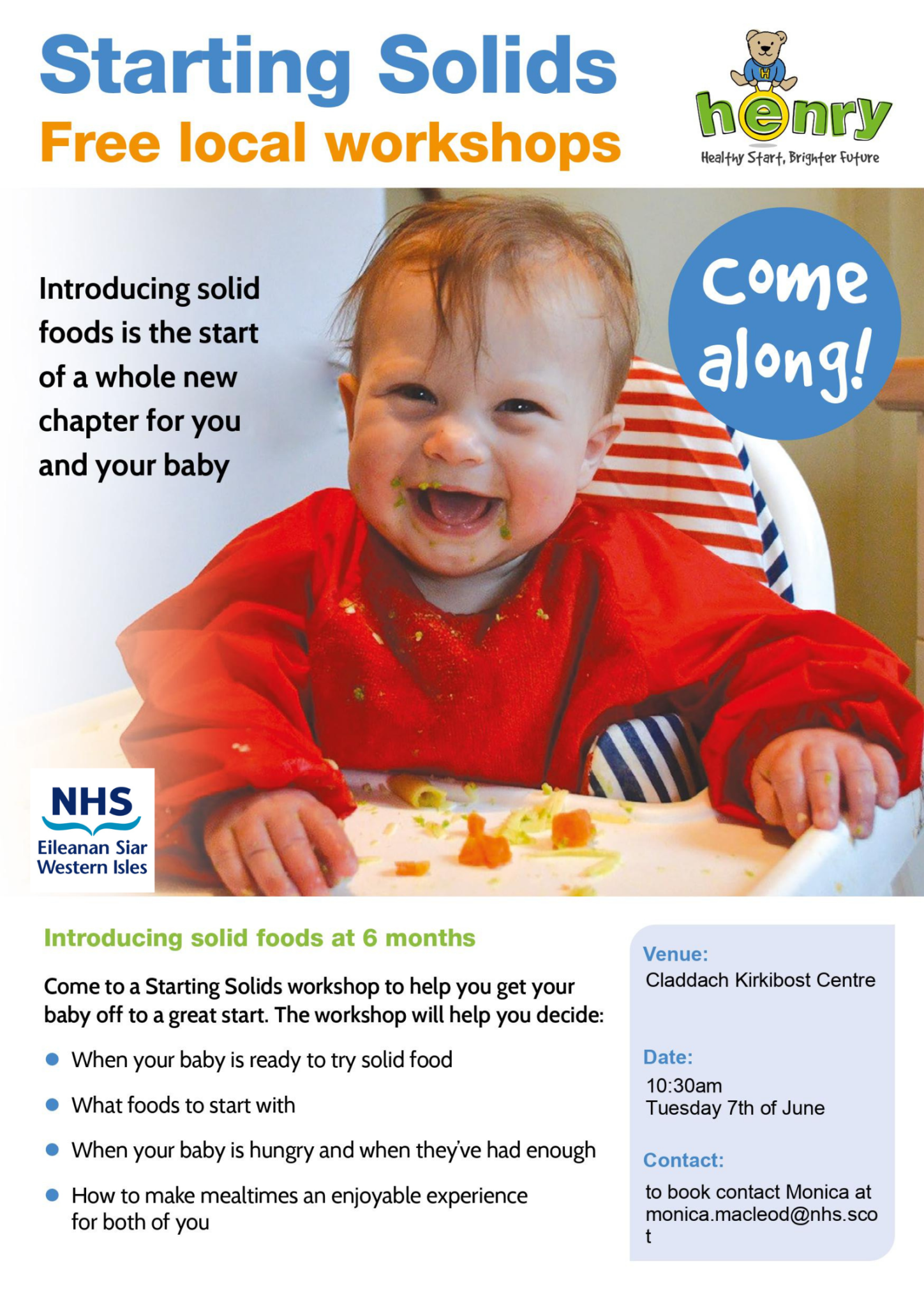 Introducing Solids Scotland Introducing Solids: free workshop - NHS Western Isles | Serving the ...