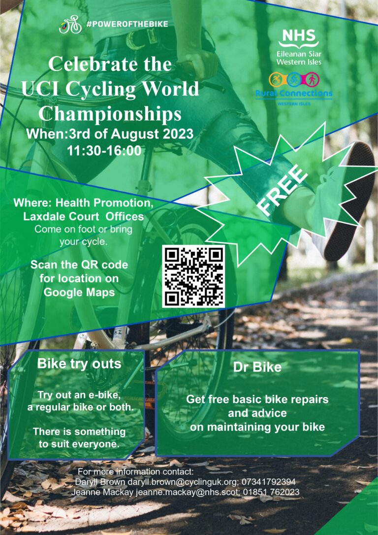 NHS Western Isles to mark the UCI Cycling World Championships NHS