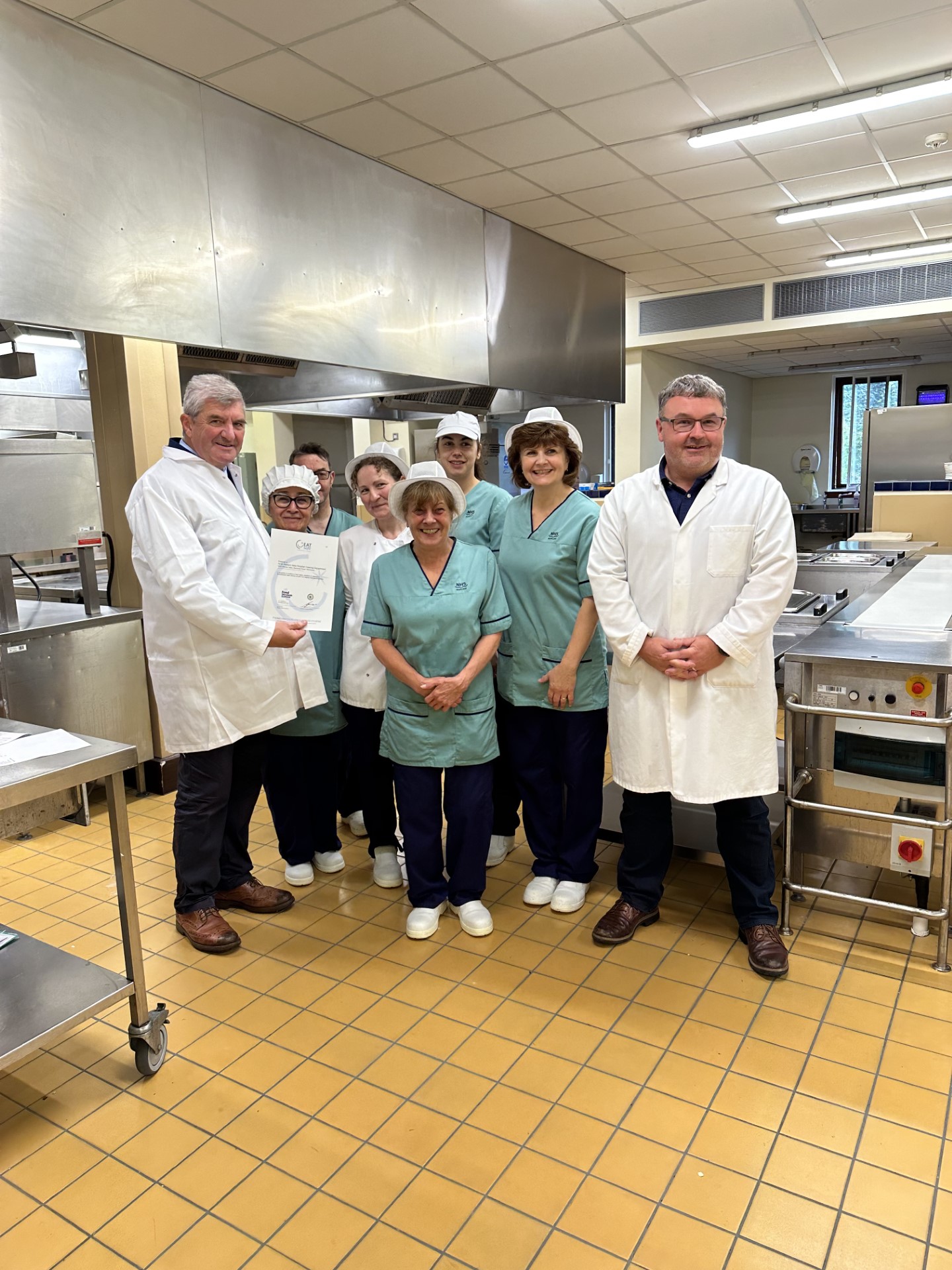 Western Isles Hospital Catering Department meets the highest standard